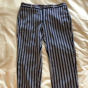 Banana Republic striped satin pants